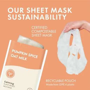 ESW Beauty Pumpkin Spice Oat Milk Calming Plant-Based Milk Mask