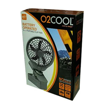 O2COOL 5-Inch Portable Clip Fan for Outdoor Comfort