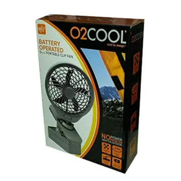 O2COOL 5-Inch Portable Clip Fan for Outdoor Comfort