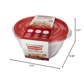 Rubbermaid TakeAlongs 15.7 Cup Food Storage Containers