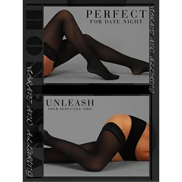 HONENNA Semi-Sheer Thigh High Stockings in 20 Colors