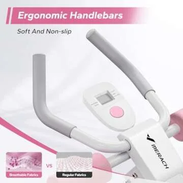 MERACH Abdominal Trainers, Adjustable Ab Machine Full Body Workout for Home Gym,Foldable,Knee Protection, Abdominal Exercise Machine for Home, Core Ab Exercise System Trainer (Pink)