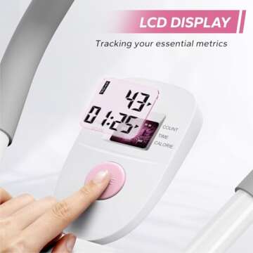 MERACH Abdominal Trainers, Adjustable Ab Machine Full Body Workout for Home Gym,Foldable,Knee Protection, Abdominal Exercise Machine for Home, Core Ab Exercise System Trainer (Pink)