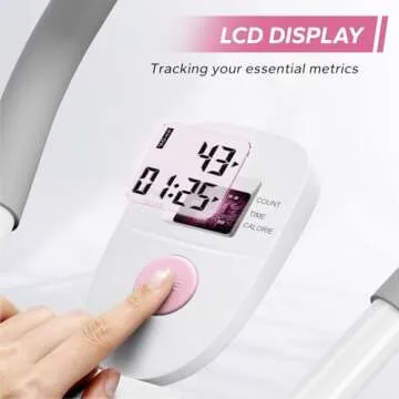 MERACH Abdominal Trainers, Adjustable Ab Machine Full Body Workout for Home Gym,Foldable,Knee Protection, Abdominal Exercise Machine for Home, Core Ab Exercise System Trainer (Pink)