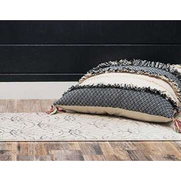 Marilyn Monroe Glam Collection Area Rug - Dahlia (2'x 6' 1" Runner, White Silver/ Silver)