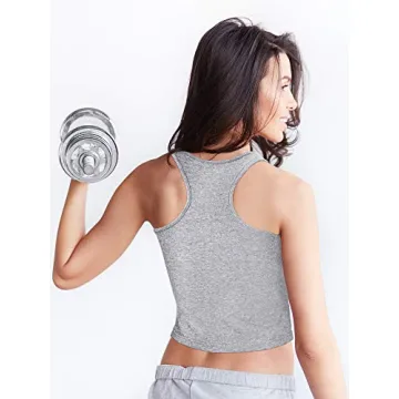 Stylish Boao 4-Piece Racerback Crop Tops
