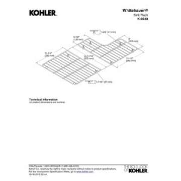 KOHLER K-6638-ST Whitehaven Sink Racks - Stylish & Durable