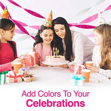 Vibrant Pink Crepe Paper Streamers for Any Celebration