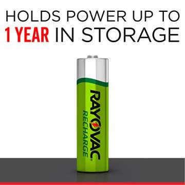 Rayovac AA Rechargeable Batteries - 8 Count Pack