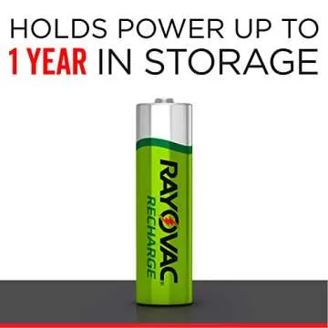 Rayovac AA Rechargeable Batteries - 8 Count Pack