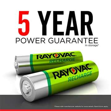 Rayovac AA Rechargeable Batteries - 8 Count Pack