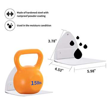 Durable Invisible Floating Bookshelves for Modern Spaces