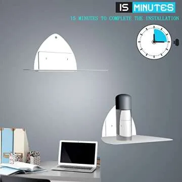 Durable Invisible Floating Bookshelves for Modern Spaces