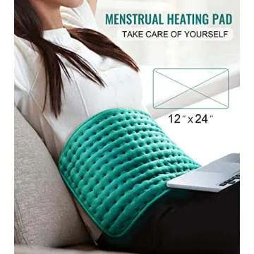 Electric Heating Pads for Back Neck Shoulder Pain Relief, Gifts for Women, Men, Mom, Dad, Christmas, Mothers Day, Fathers Day with Auto Shut Off & 6 Heat Settings, Moist Dry Heat Options