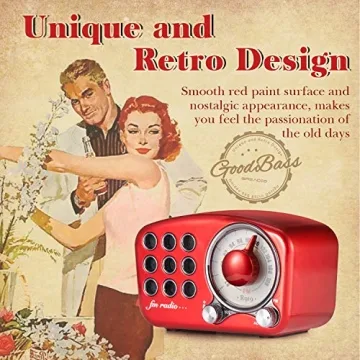 Retro Bluetooth Speaker Vintage Radio with Strong Sound