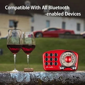 Retro Bluetooth Speaker Vintage Radio with Strong Sound