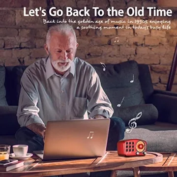 Retro Bluetooth Speaker Vintage Radio with Strong Sound