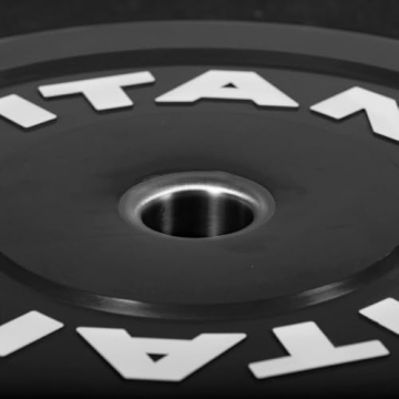 Titan Fitness 25 LB Economy Olympic Bumper Plates, Sold as a Pair, Rubber with Steel Insert, Weightlifting and Strength Training