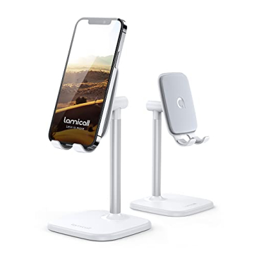 Lamicall Adjustable Phone Stand for Desk - Sturdy Holder