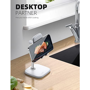 Lamicall Adjustable Phone Stand for Desk - Sturdy Holder
