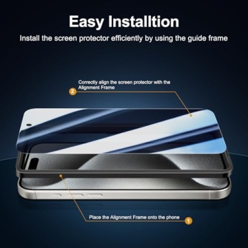 NEW'C Privacy Screen Protector for iPhone 15 Pro Max