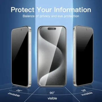 NEW'C Privacy Screen Protector for iPhone 15 Pro Max
