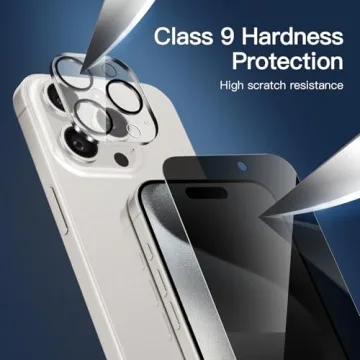 NEW'C Privacy Screen Protector for iPhone 15 Pro Max