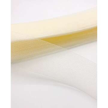 TopTrimming 30 Yards 2" Soft Horsehair Braid (Ivory) Polyester Boning for Sewing Wedding Dresses, Da...