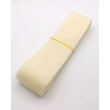 TopTrimming 30 Yards 2" Ivory Soft Horsehair Braid