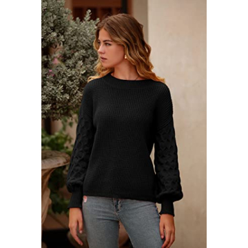 2024 Winter Women's Pullover Sweater - Black XL