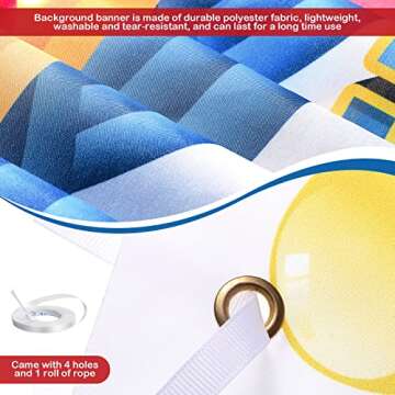 Remagr Large Circus Carnival Backdrop 71 x 43 Inch Welcome to The Carnival Banner Backdrop Photo Bac...