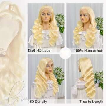 ShengCai 613 13x6 Lace Front Wig Human Hair 200 Density 613 Lace Front Wig Human Hair Body Wave Blonde Wig Human Hair Blonde HD Lace Front Wigs Human Hair Pre Plucked 22 Inch