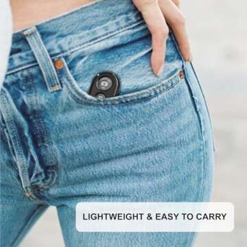 eCostConnection Wireless Remote Control Shutter Buttons for iPhone and Android Smartphones, 1, Black, Round with Microfiber Cleaning Cloth