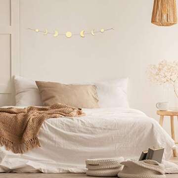 Blulu Bohemian Moon Phase Wall Decor for Home & Events