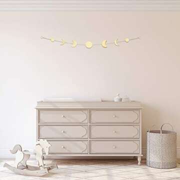 Blulu Bohemian Moon Phase Wall Decor for Home & Events