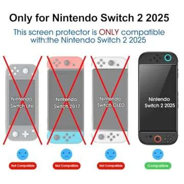 amFilm Tempered Glass Screen Protector for Nintendo Switch (SWTCH2-7.9")