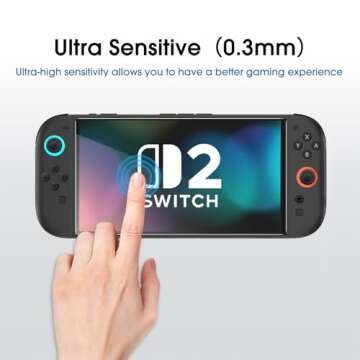 amFilm Tempered Glass Screen Protector for Nintendo Switch