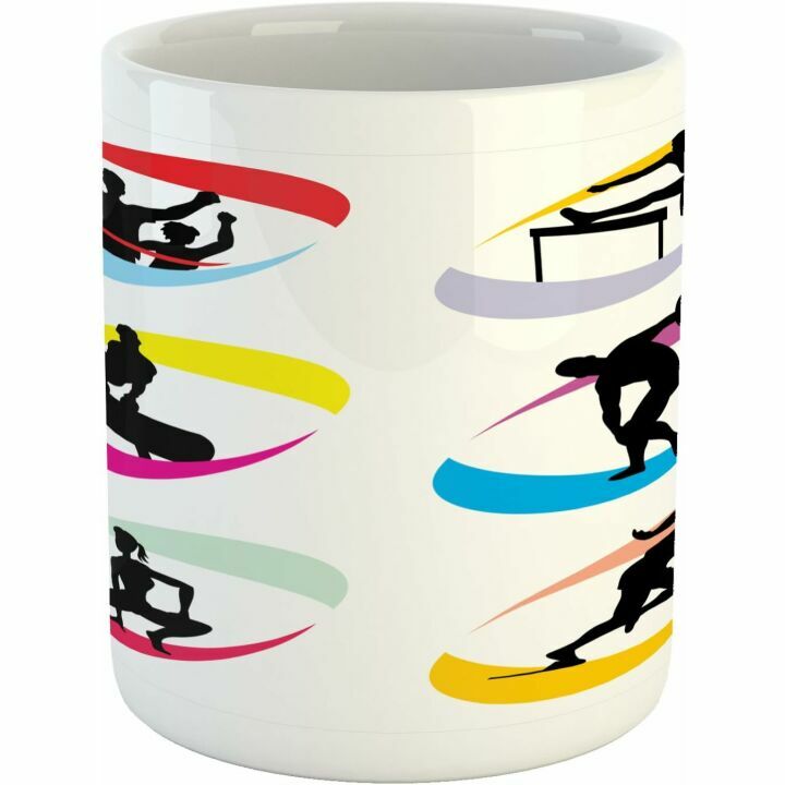 Olympics Sport Mug - Black Red Design for Athletes