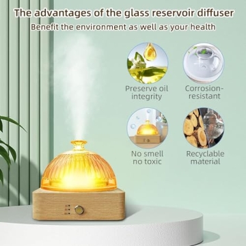 Lecdura Glass Essential Oil Diffuser - Elegant Humidifier