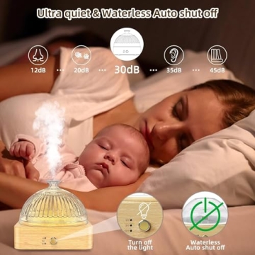 Lecdura Glass Essential Oil Diffuser - Elegant Humidifier