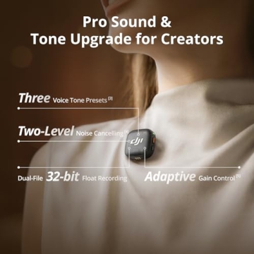 DJI Mic 3 Wireless Microphone - Ultra Lightweight, 28hrs Use