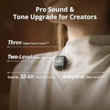 DJI Mic 3 Wireless Microphone - Ultra Lightweight, 28hrs Use