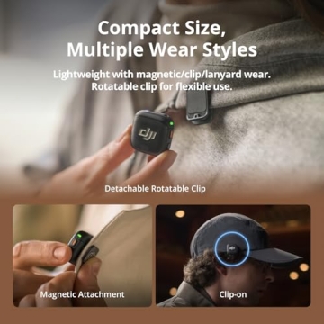 DJI Mic 3 Wireless Microphone - Ultra Lightweight, 28hrs Use