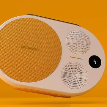 Polaroid P4 Music Player (Yellow) – Powerful Large Room Wireless Bluetooth Speaker Rechargeable with Dual Stereo Pairing