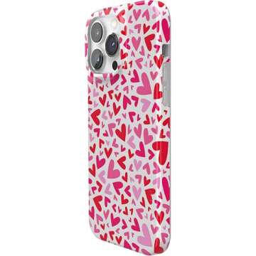 Casely iPhone 14 Pro Max Case | Compatible with MagSafe | XOXO | Candy Hearts Case