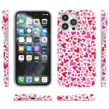 Casely iPhone 14 Pro Max Case | Compatible with MagSafe | XOXO | Candy Hearts Case