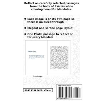 Color with The Bible: 50 Psalms + 50 Mandalas Adult Coloring Book (COLOR with the BIBLE Beautiful Series)