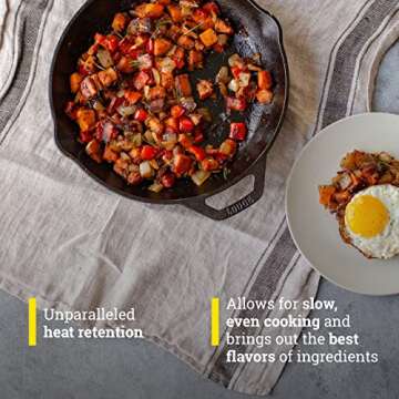 Lodge Cast Iron Chef Collection Skillet, Pre-seasoned - 10 in