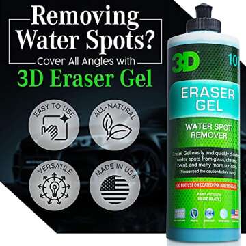 3D Eraser Gel Hard Water Spot Remover for Cars & Home