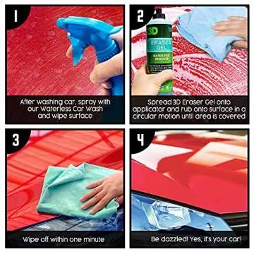 3D Eraser Gel Hard Water Spot Remover for Cars & Home